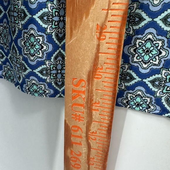 J. Jill Blue Patterned Blouse - Picture 11 of 15